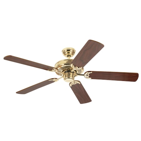 Westinghouse Westinghouse Contractor's Choice 52 in. Polished Brass Brown Indoor Ceiling Fan 78021